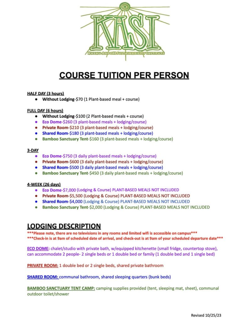 2025 KASI COURSE TUITION
